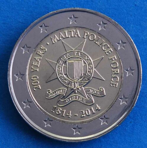 Malta 2 Euro 2014 "200 Jahre Polizei" unc.