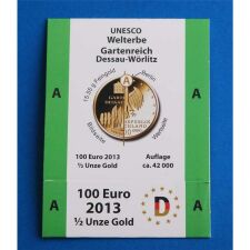 Goldeuroschuber für 100 Euro 2013 "Dessau...