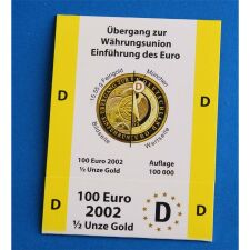 Goldeuroschuber für 100 Euro 2002...