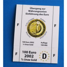 Goldeuroschuber für 100 Euro 2002...