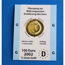 Goldeuroschuber für 100 Euro 2002...