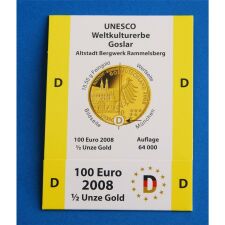 Goldeuroschuber für 100 Euro 2008 "Goslar"...