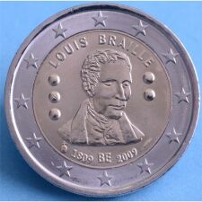 Belgien 2 Euro 2009 " Louis Braille " unc.