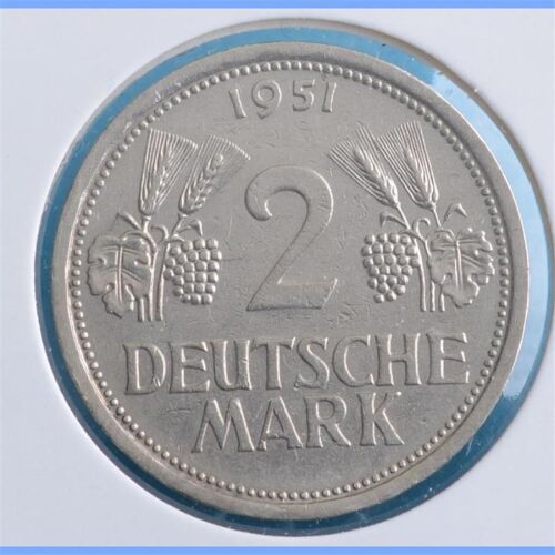 Deutschland 2 Mark 1951 Ähren J *