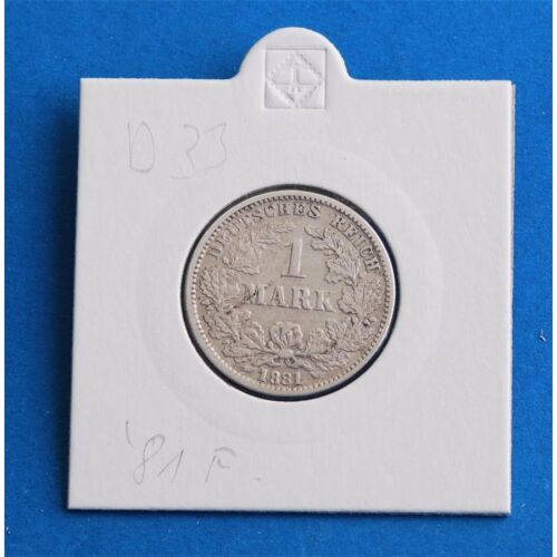 Deutsches Reich 1 Mark 1881 F *