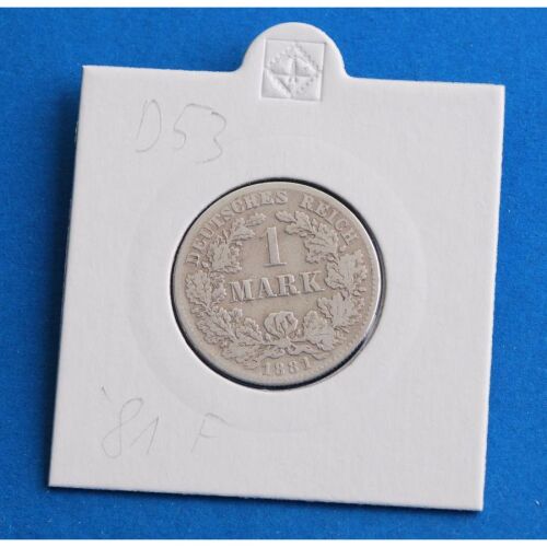 Deutsches Reich 1 Mark 1881 F *