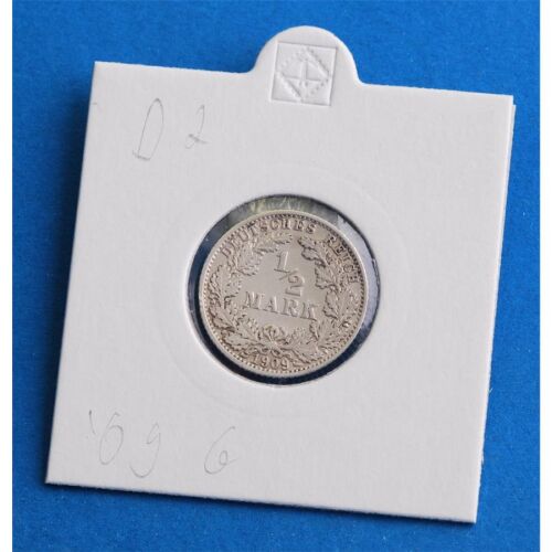 Deutsches Reich 1/2 Mark 1909 G *