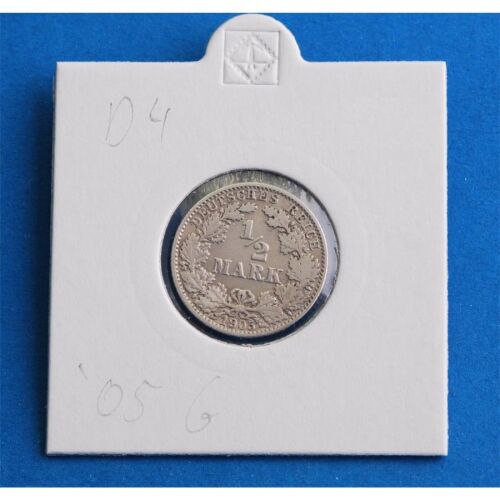 Deutsches Reich 1/2 Mark 1905 G *