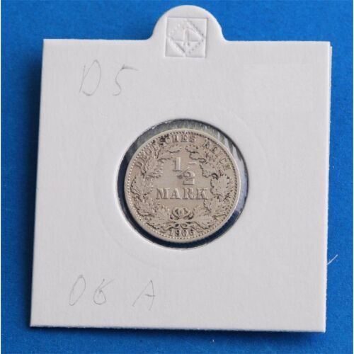 Deutsches Reich 1/2 Mark 1906 A *