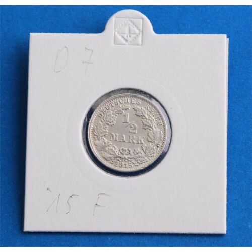 Deutsches Reich 1/2 Mark 1915 F *