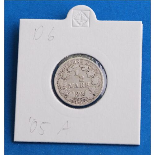 Deutsches Reich 1/2 Mark 1905 A *