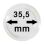 Lindner Kapseln - 35,5 mm - 10er Pack