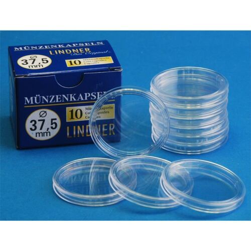 Lindner Kapseln - 37,5 mm - 10er Pack