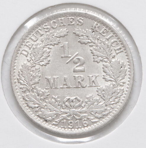 Deutsches Reich 1/2 Reichsmark 1916 A*