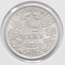 Deutsches Reich 1/2 Reichsmark 1916 A*