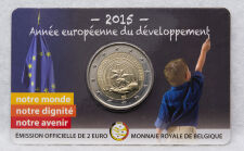 Belgien 2 Euro 2015 - Europäisches Jahr für Entwicklung - wallonische Coincard