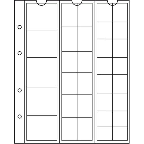 Leuchtturm Münzhüllen NUMIS, MIX, 33 Fächer für diverse Ø