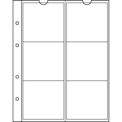 Leuchtturm Münzhüllen NUMIS, 6 Fächer bis 55 mm Ø