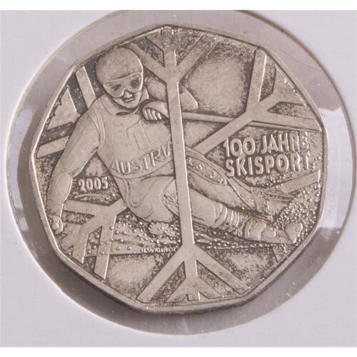 Österreich 5 Euro 2005 "100 Jahre Skisport"*