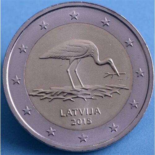 Lettland 2 Euro 2015 "Storch " unc.
