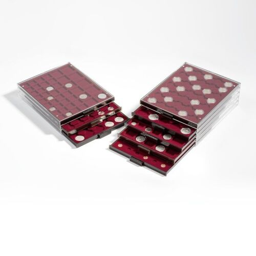Leuchtturm Rauchfarbene Münzboxen für 10 Euro in Kapseln