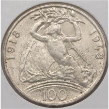 Tschechoslowakei 100 Korun 1948 "Universität Prag"*