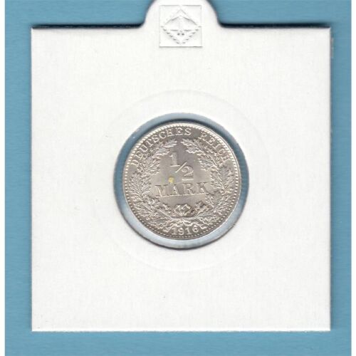 Deutsches Reich 1/2 Mark 1916 D *