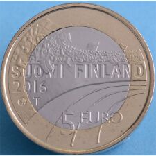 Finnland 5 Euro 2016 "Sportserie - Skilanglauf" unc.