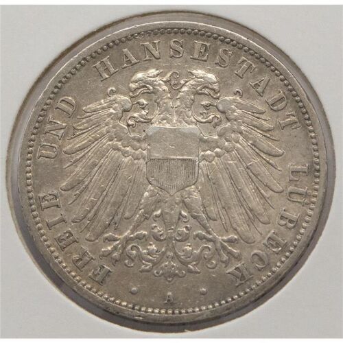 Deutsches Reich 3 Mark 1910 - Freie und Hansestadt Lübeck*