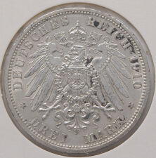 Deutsches Reich 3 Mark 1910 - Ernst Ludwig - Hessen*