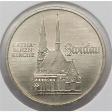DDR 5 Mark 1989 - Katharinen Kirche Zwickau*