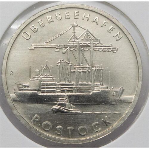 DDR 5 Mark 1988 - Überseehafen Rostock*