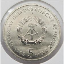 DDR 5 Mark 1988 - Überseehafen Rostock*