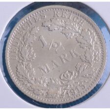 Deutsches Reich 1/2 Mark 1915 F*