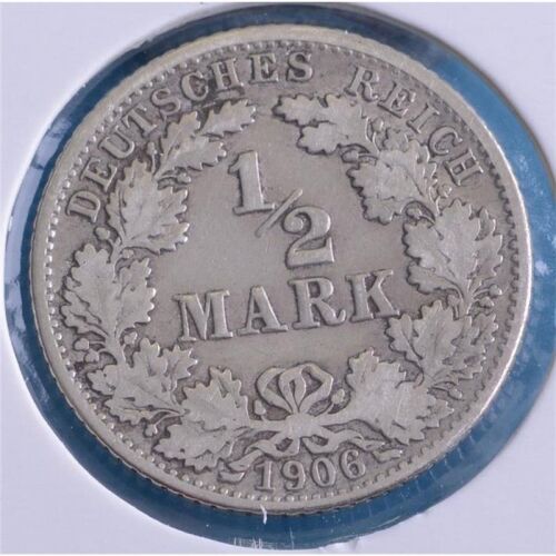 Deutsches Reich 1/2 Mark 1906 J*