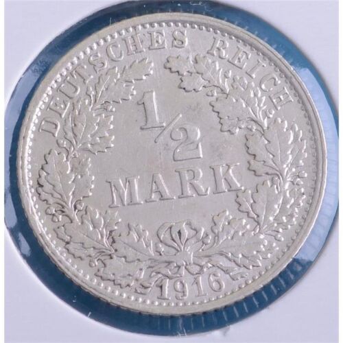 Deutsches Reich 1/2 Mark 1916 F*