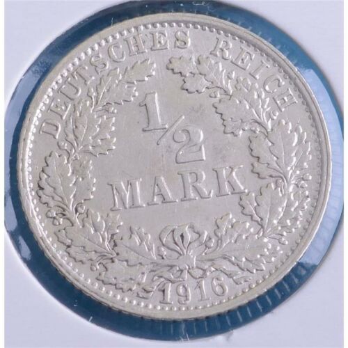 Deutsches Reich 1/2 Mark 1916 F*