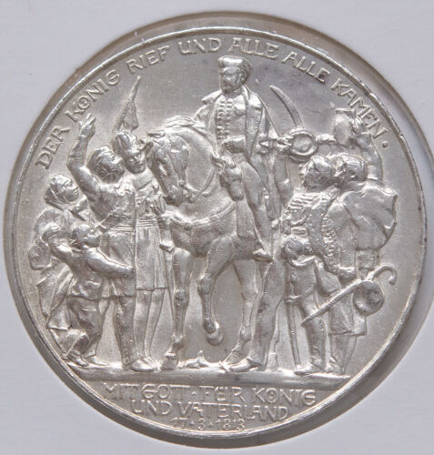 Deutsches Reich 3 Mark 1913 - 100. Jahrestag der Befreiungskriege*