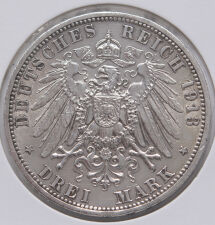 Deutsches Reich 3 Mark 1913 "Wilhelm II. - Preussen"*