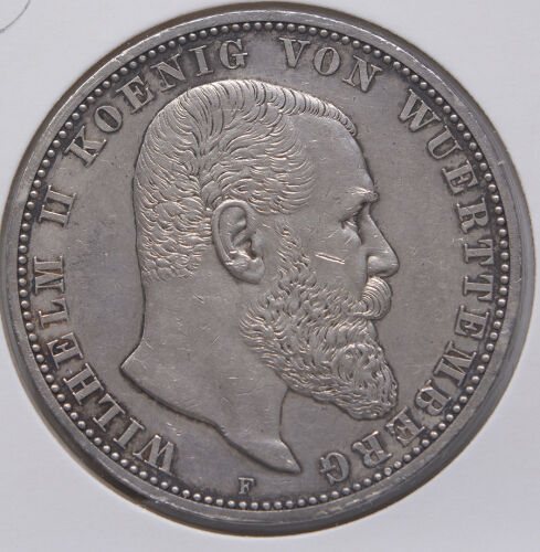 Deutsches Reich 5 Mark 1907 Wilhelm II. - Württemberg*