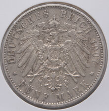 Deutsches Reich 5 Mark 1907 Wilhelm II. - Württemberg*