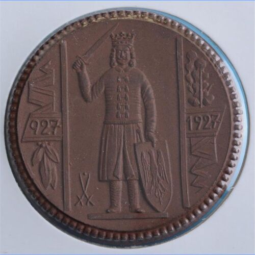 Porzellanmedaille Nordhausen 1927*