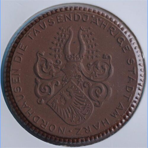 Porzellanmedaille Nordhausen 1927*