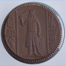 Porzellanmedaille Nordhausen 1927*