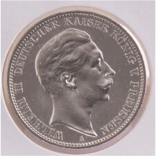 Deutsches Reich 3 Mark 1910 "Wilhelm II. - Preussen"*
