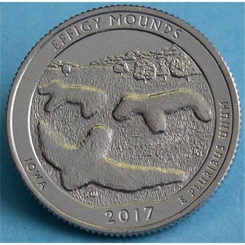 USA 25 Cent 2017 "Beautiful Quarter - Effigy Mounds" - D*