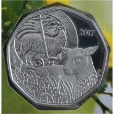 Österreich 5 Euro 2017 "Osterlamm" hgh