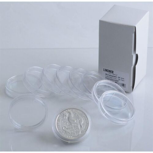 Lindner Kapsel - 39 mm / Innenhöhe: 6 mm (für z.B. 2 oz. Queen´s Beast)