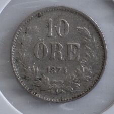 Schweden 10 Öre 1874*