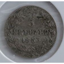 Württemberg 3 Kreuzer 1853*